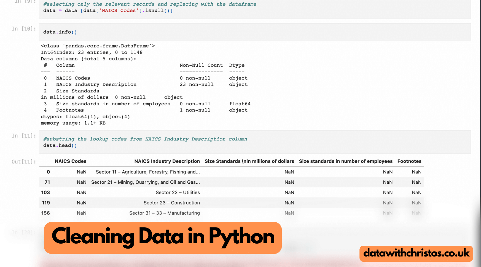 Cleaning Data in Python