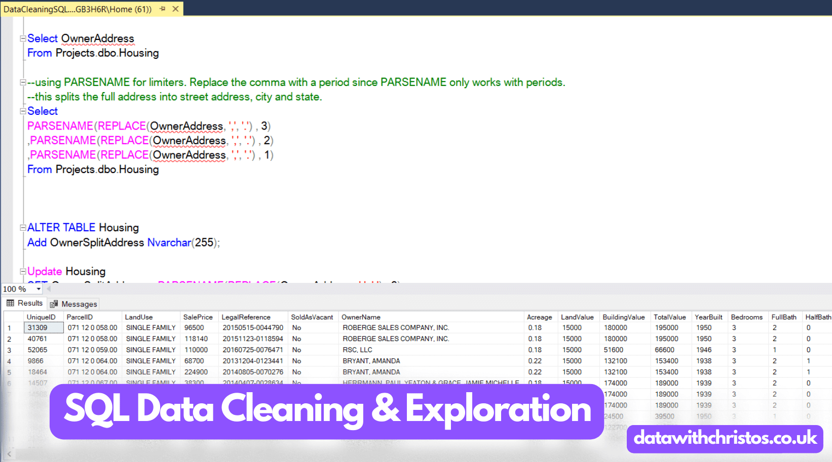 Data Cleaning & Exploration